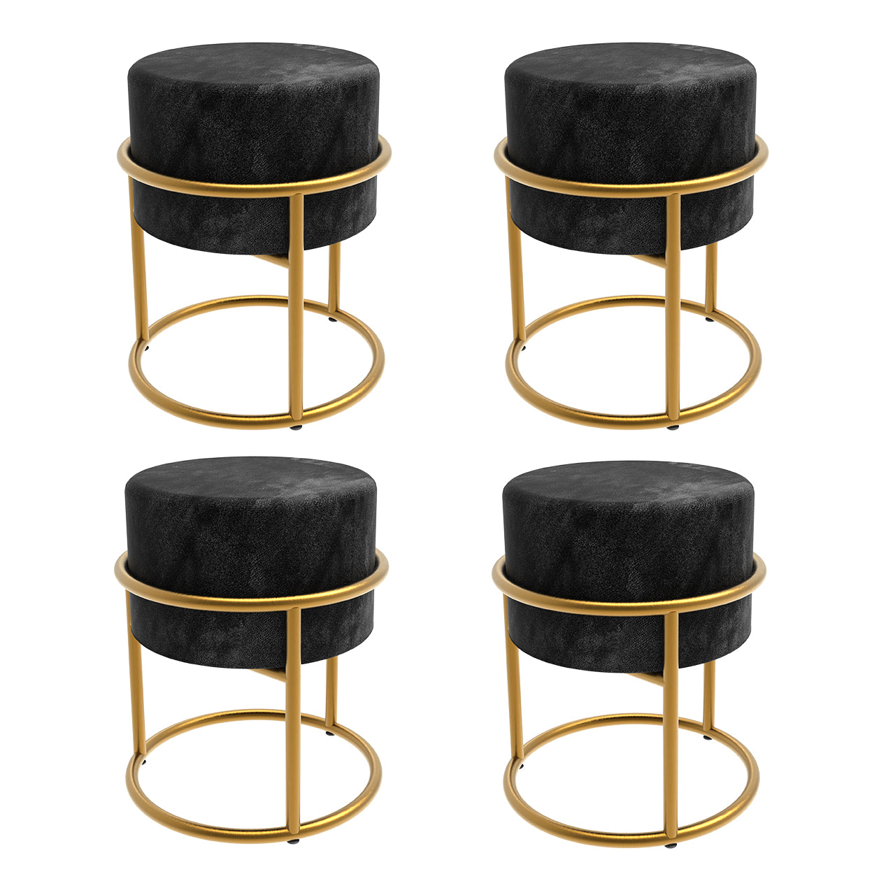 Banqueta De Ferro , Puff Design Moderno 4 Un