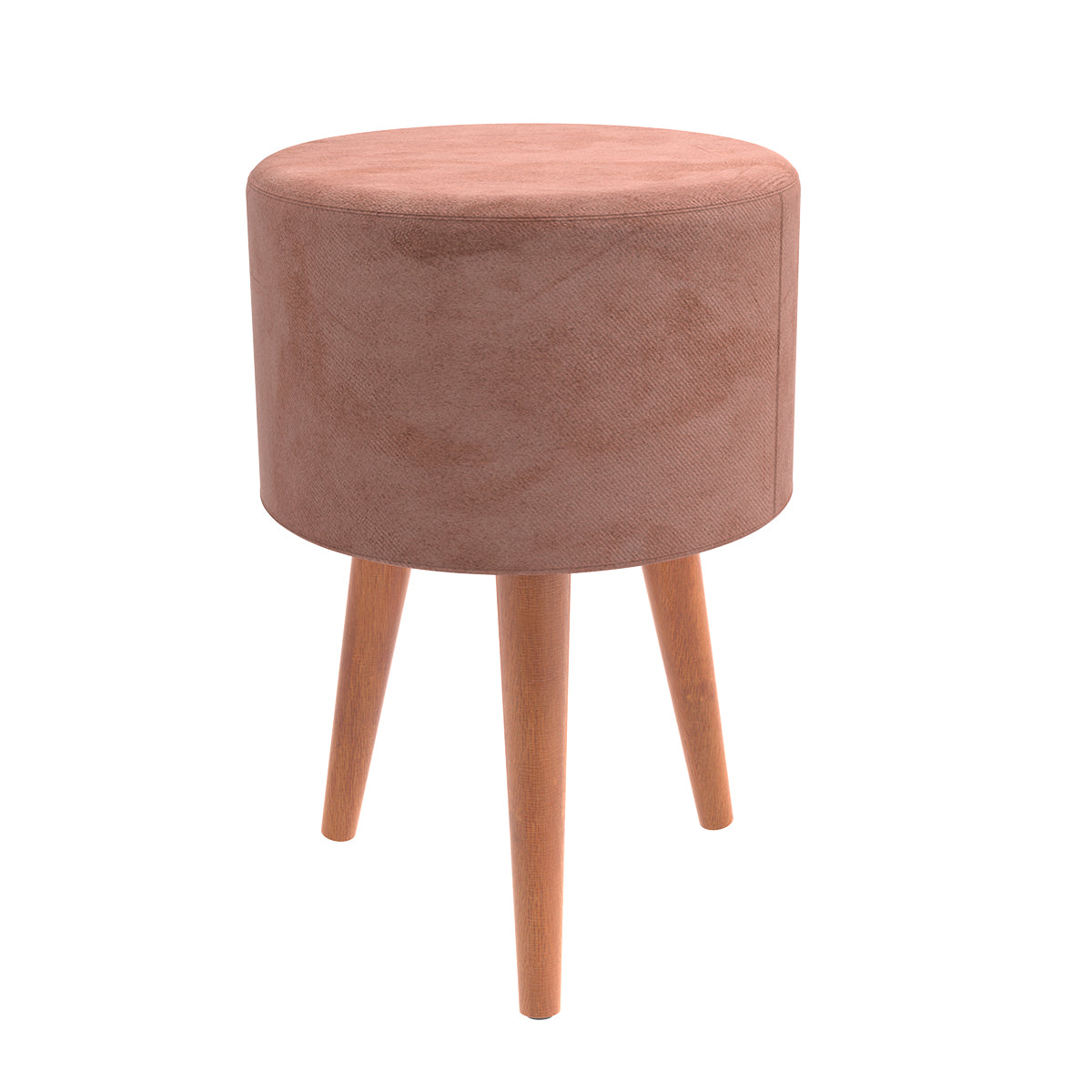 Puff Redondo Banqueta Pé palito Retrô Decorativo