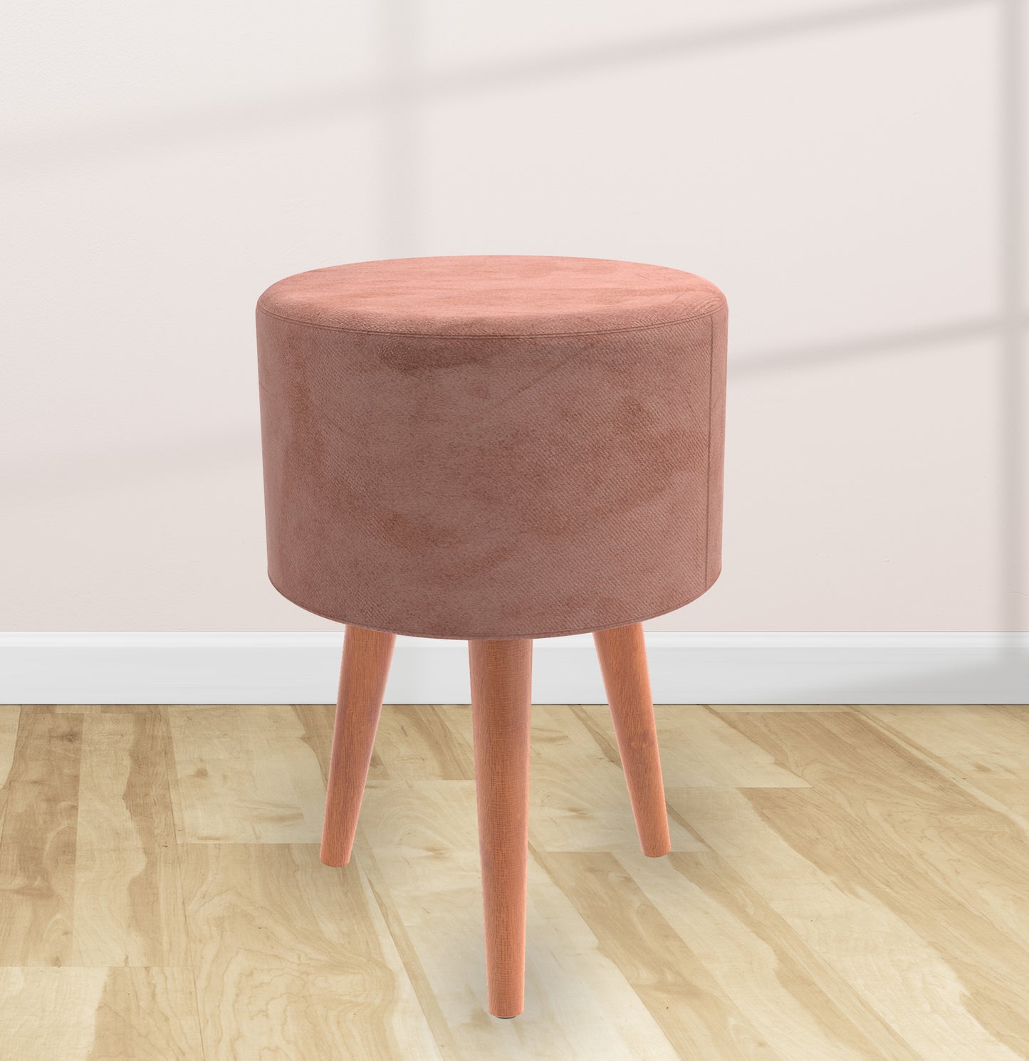 Puff Redondo Banqueta Pé palito Retrô Decorativo