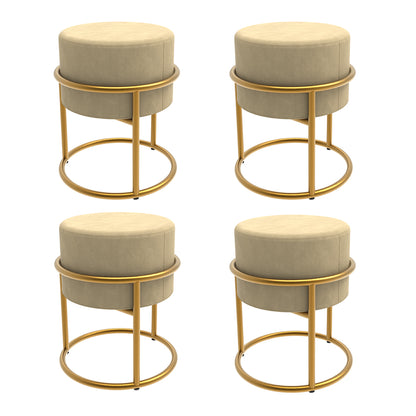 Banqueta De Ferro , Puff  Design Moderno 4 Un