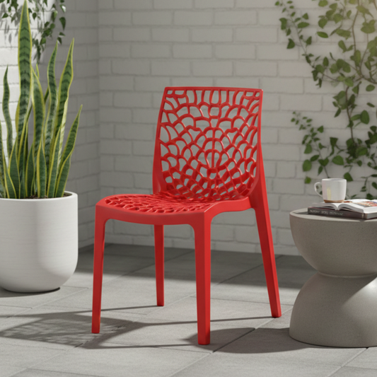 Cadeiras Gruvyer Moderno - Vermelho / 1 Und