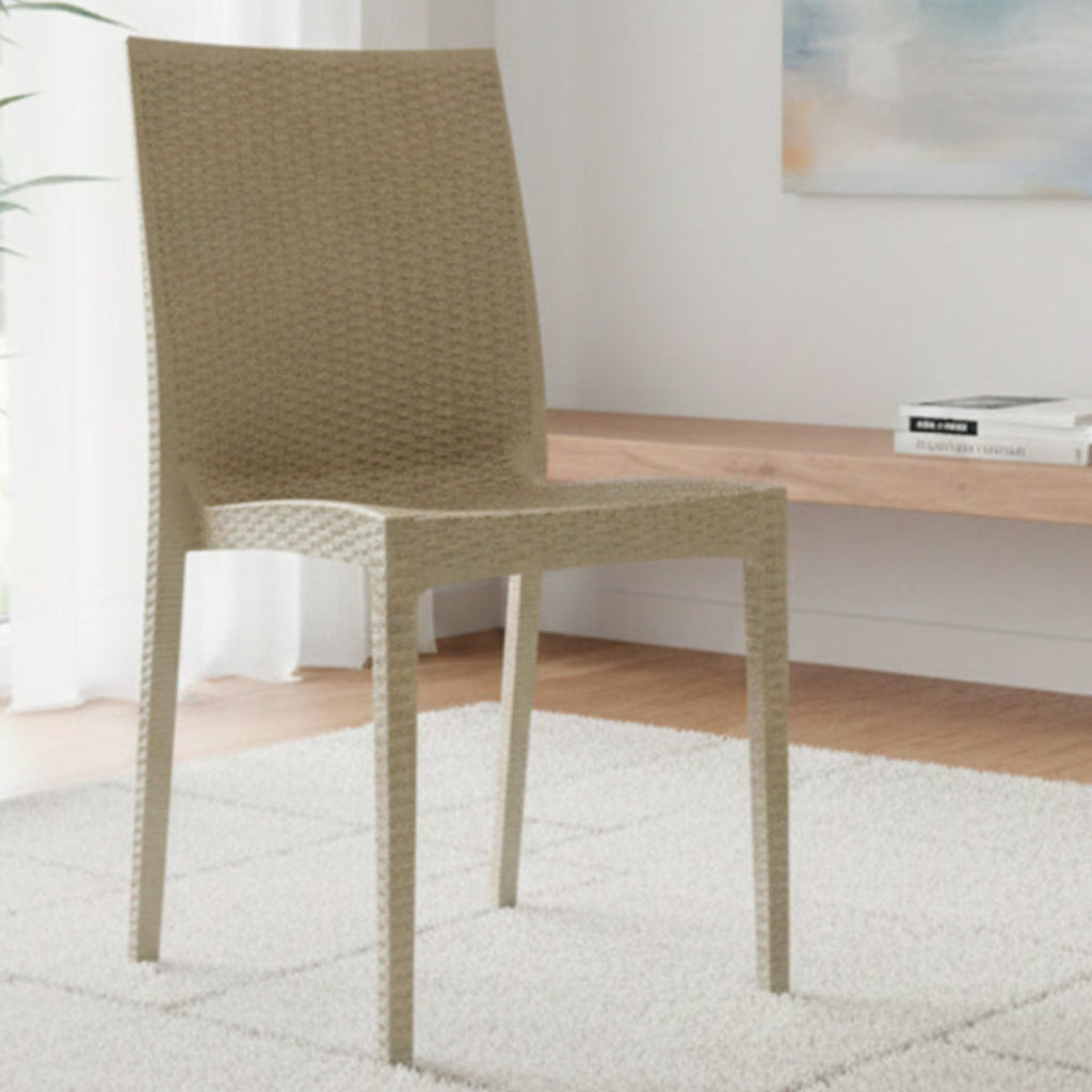 Cadeira Rattan Moderna - Nude / 1 Und