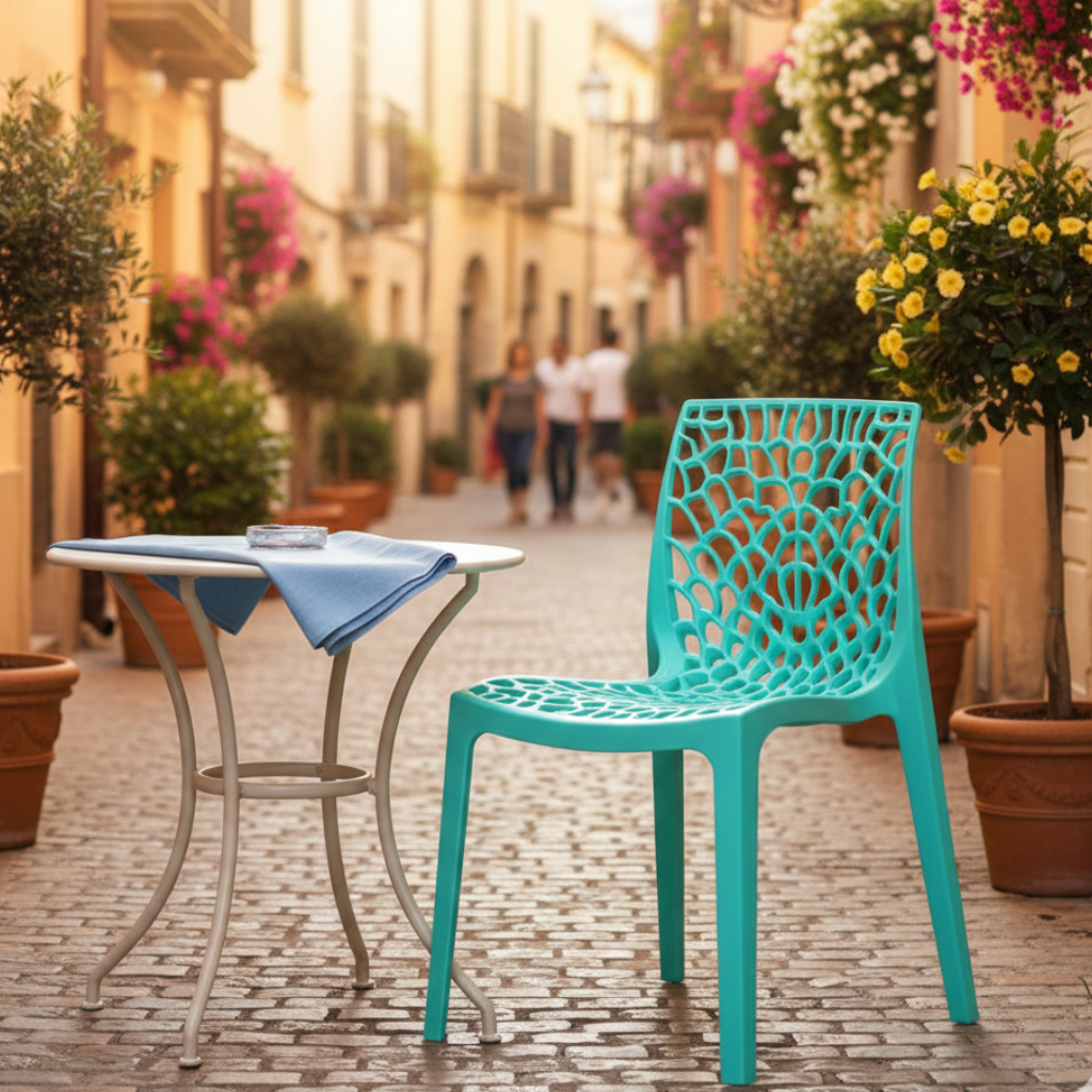 Cadeiras Gruvyer Moderno - Azul Turqueza / 1 Und