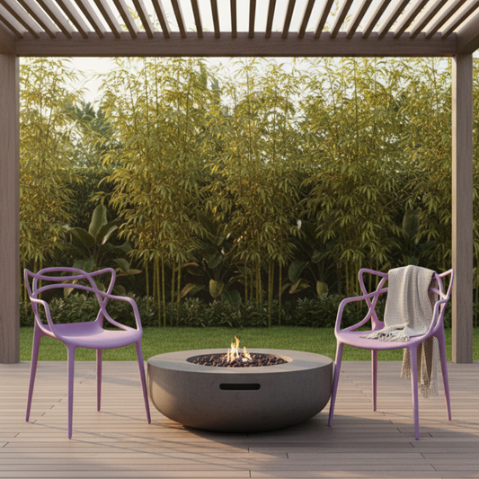 Kit 2 Cadeiras Allegra Original - Polipropileno - Roxo