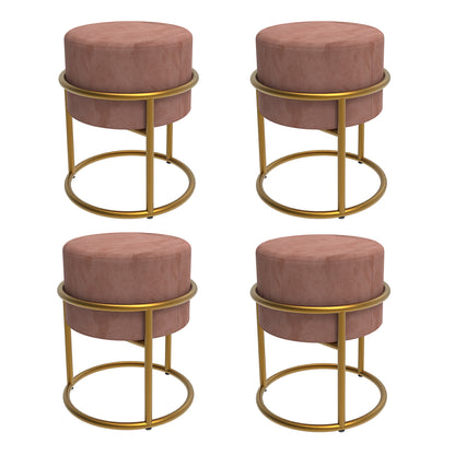Banqueta De Ferro , Puff  Design Moderno 4 Un