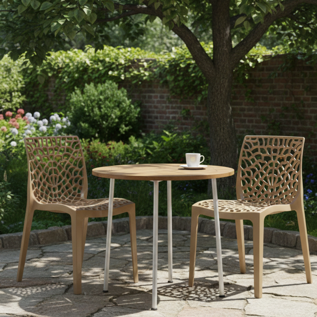 Kit 2 Cadeiras Gruvyer Moderno - Nude