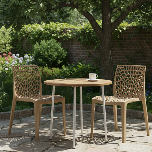 Kit 2 Cadeiras Gruvyer Moderno - Nude