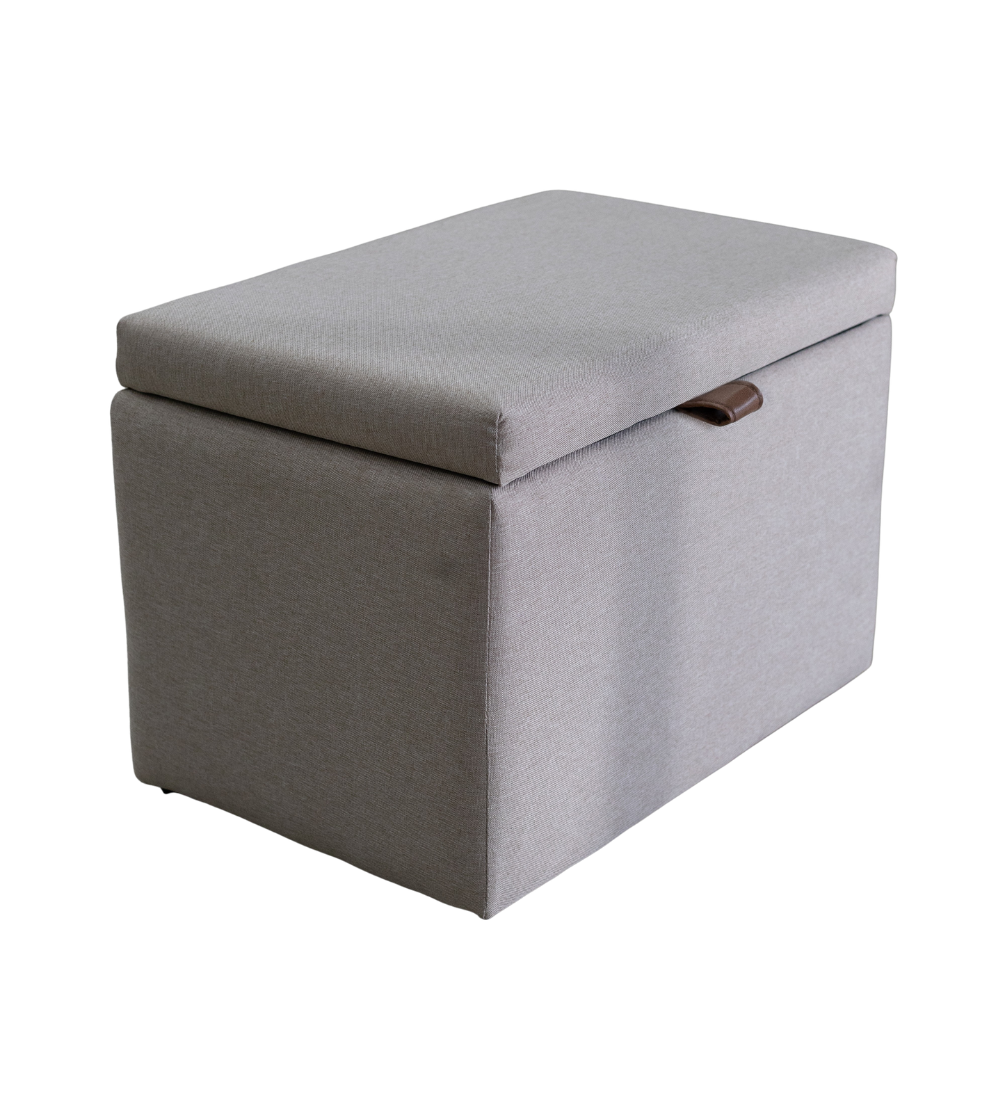 Puff Berlim Moderno com Armazenamento Grande - Cinza