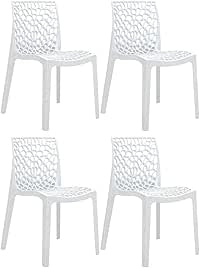 Kit 4 Cadeiras Gruvyer Moderno - Branco