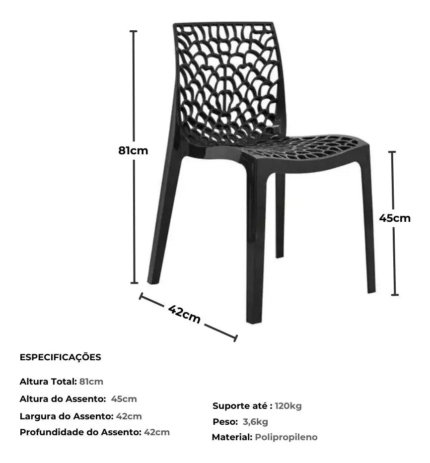 Cadeiras Gruvyer Moderno - Terracota / 1 Und