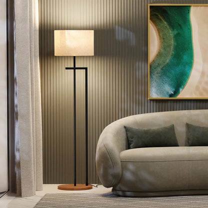 Luminária Indústrial de Chão Salone de Luxo - Preto / Preto