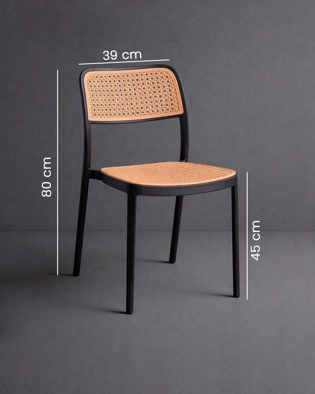 Kit 2 Cadeiras Bali Telinha Sintético para Sala De Jantar Bege