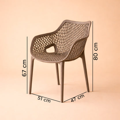 Poltrona Suits Moderna Goumert com Acabamento Premium - Nude / 1 Und