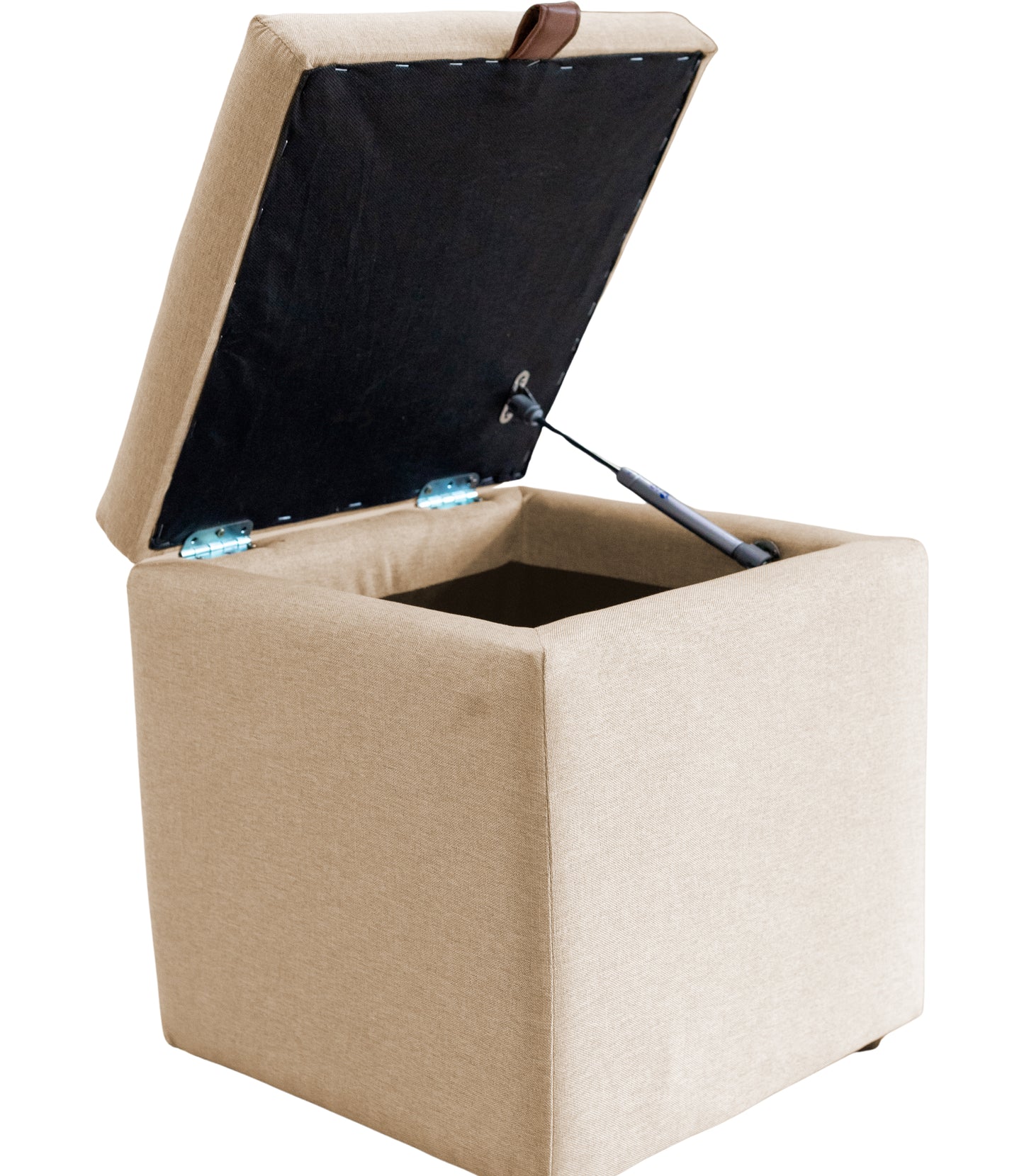 Puff Berlim Moderno com Armazenamento - Palha