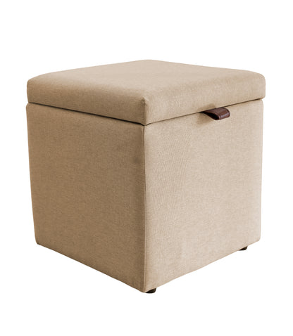 Puff Berlim Moderno com Armazenamento - Palha