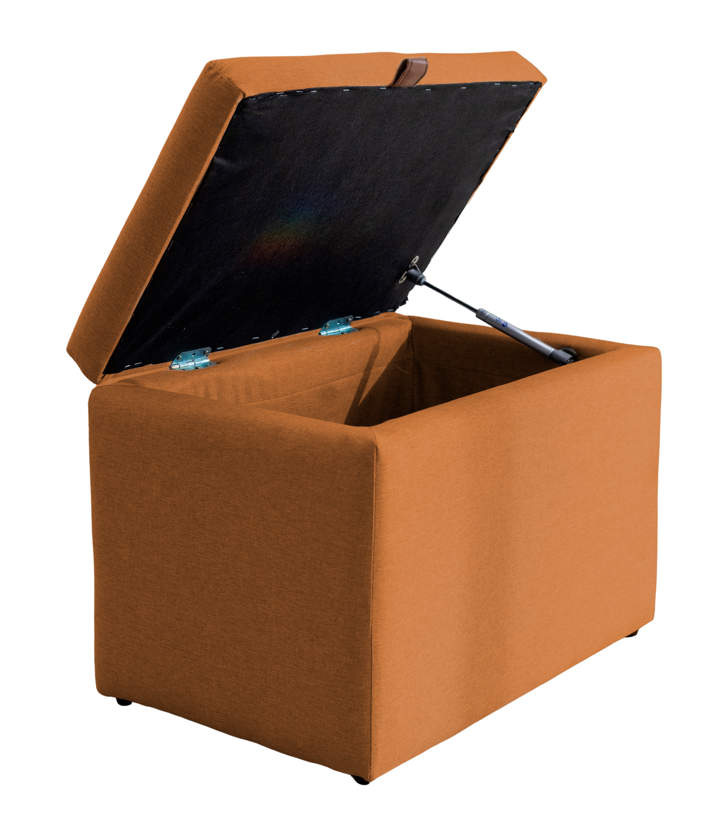 Puff Berlim Moderno com Armazenamento Retangular - TerraCota