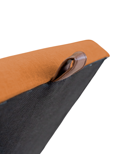 Puff Berlim Moderno com Armazenamento Retangular - TerraCota