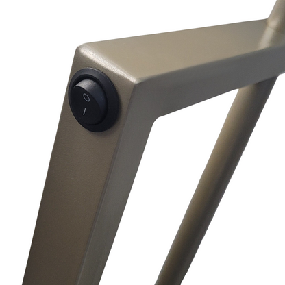 Luminária Indústrial de Chão Salone de Luxo - Preto / Preto