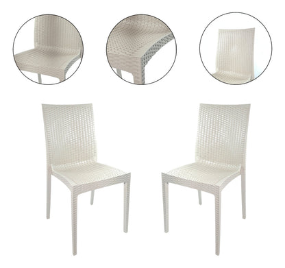 Cadeira Rattan Moderna - Nude / 1 Und