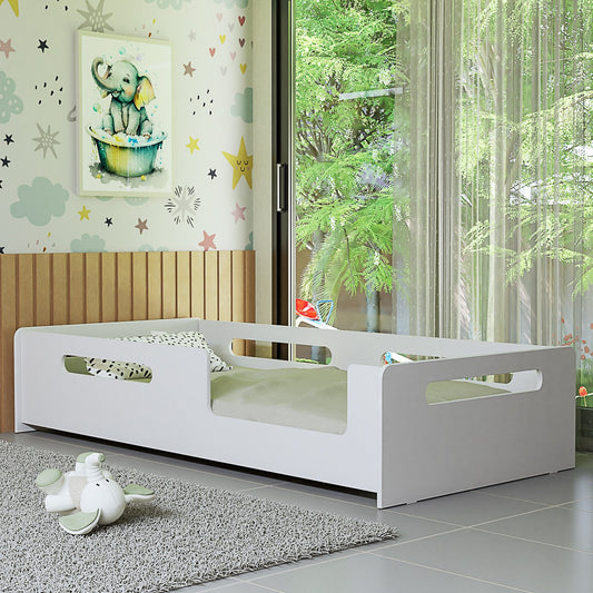 Cama Solteiro Infantil Quarto De Criança Montessoriana Jm