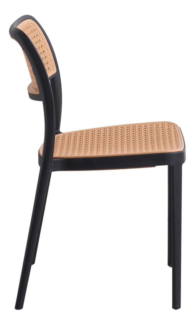 Cadeira Bali Telinha Sintético para Sala De Jantar Bege - 1 und