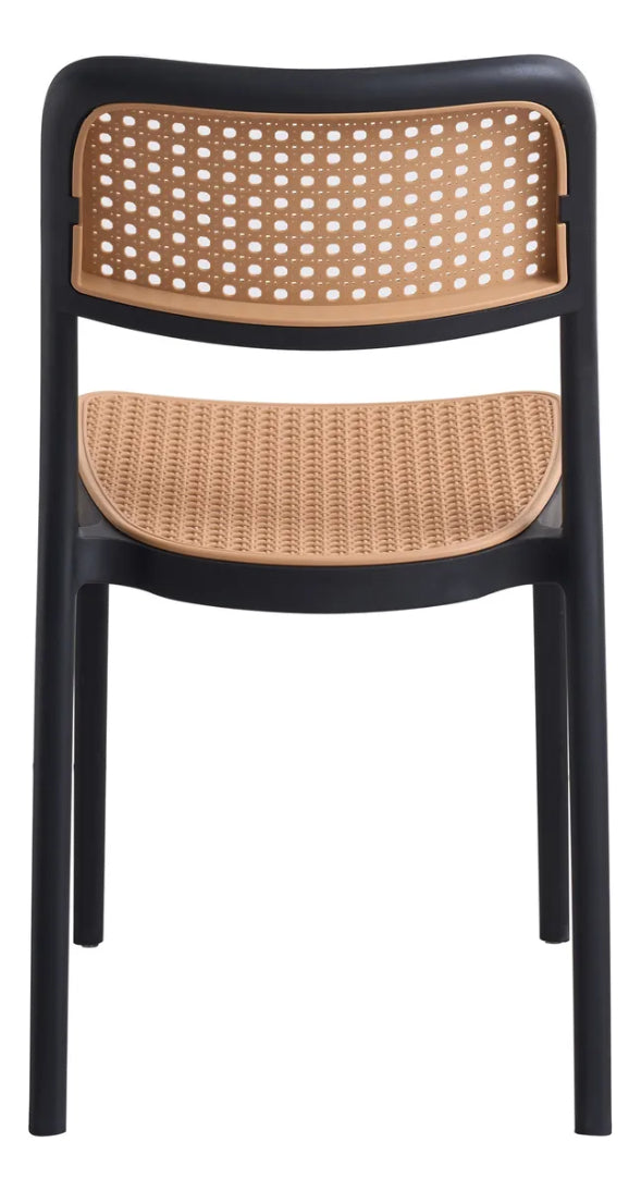 Cadeira Bali Telinha Sintético para Sala De Jantar Bege - 1 und