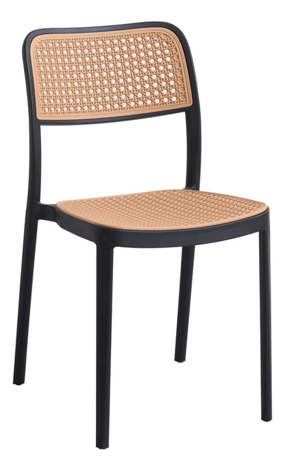 Cadeira Bali Telinha Sintético para Sala De Jantar Bege - 1 und