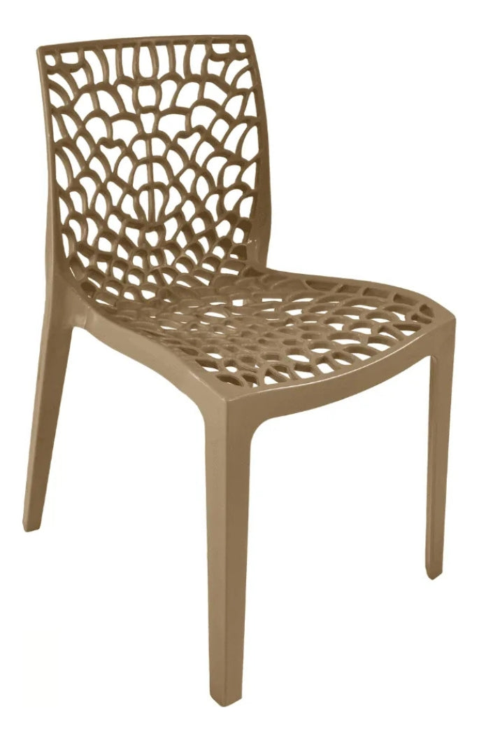 Cadeira Gruvyer Moderno - Nude / 1 Unidade