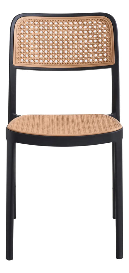 Cadeira Bali Telinha Sintético para Sala De Jantar Bege - 1 und