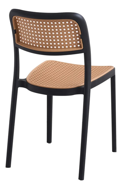 Cadeira Bali Telinha Sintético para Sala De Jantar Bege - 1 und