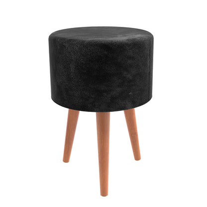 Puff Redondo Banqueta Pé palito Retrô Decorativo