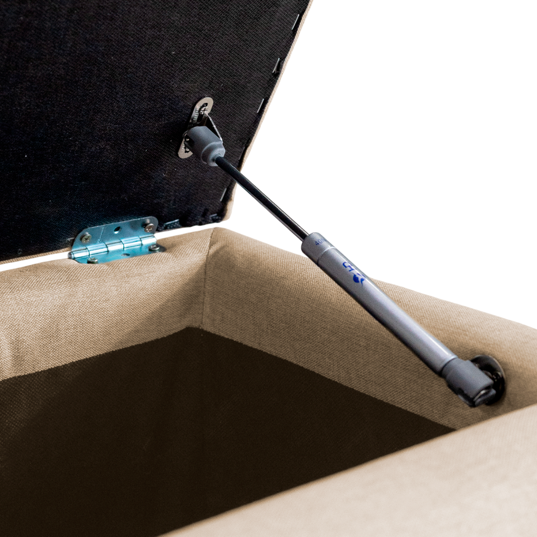 Puff Berlim Moderno com Armazenamento - Palha