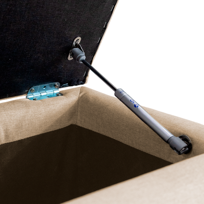 Puff Berlim Moderno com Armazenamento - Palha