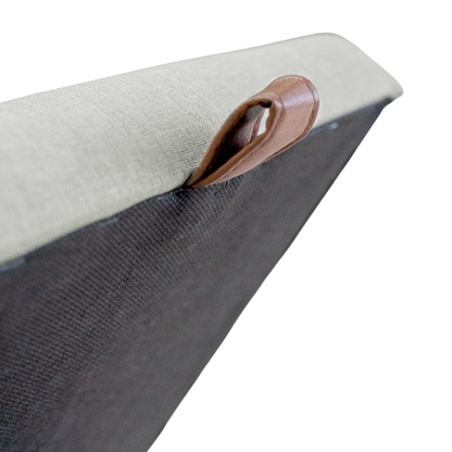 Puff Berlim Moderno com Armazenamento Grande - Cinza